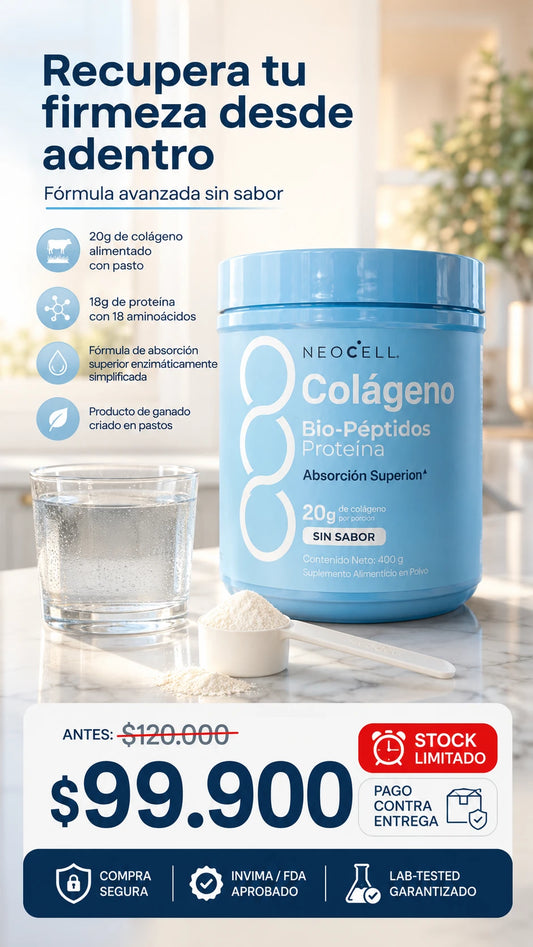 NeoCell Collagen Bio-Peptides Protein - Sin Sabor