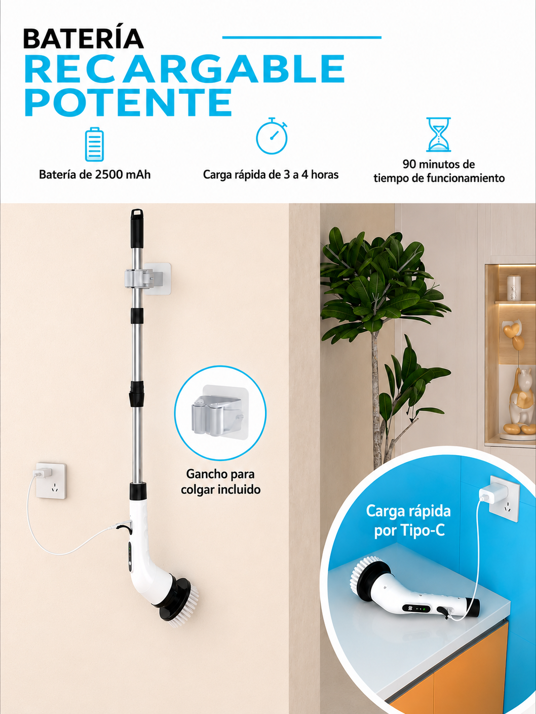 Cepillo Eléctrico 9 en 1