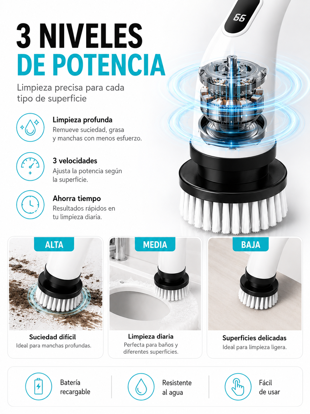 Cepillo Eléctrico 9 en 1